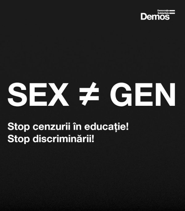 Demos – Stop cenzurii in educatie, stop discriminarii